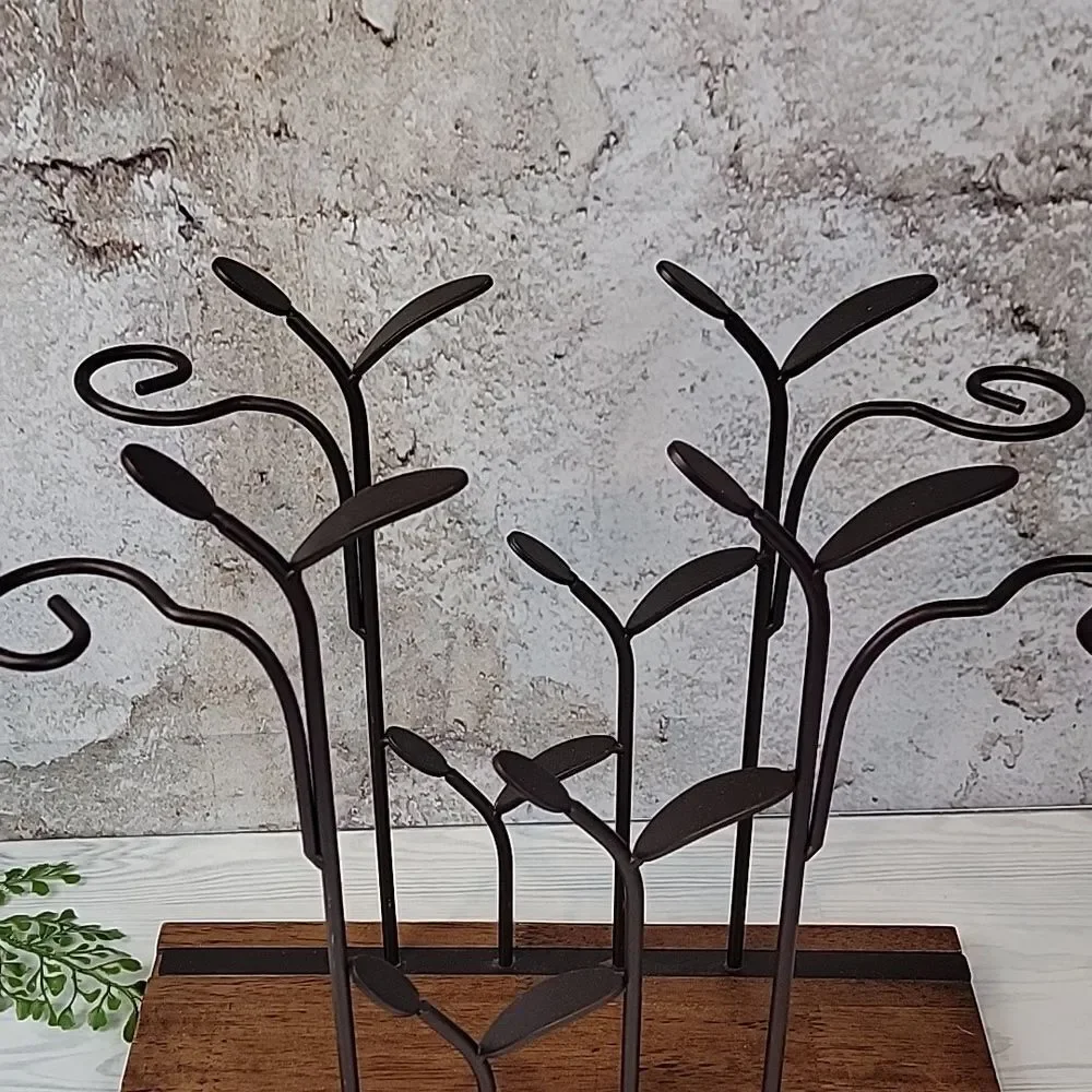 Wrought Iron Wine Rack Art Deco Style